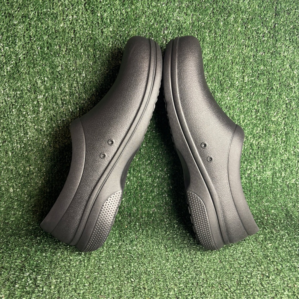 NEW Crocs On-The-Clock Slip On Resistant Work Comfort Clog Shoes Black Mens 12 - Picture 6 of 9